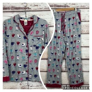 munki munki Coffee & Cats Classic Pajama Set